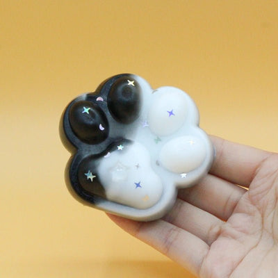 Black & White Cat Paw Squishy - squishy - Yumi Squishy