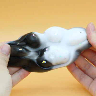 Black & White Cat Paw Squishy - squishy - Yumi Squishy