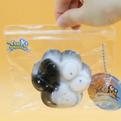 Black & White Cat Paw Squishy - squishy - Yumi Squishy