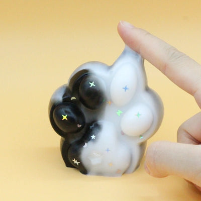 Black & White Cat Paw Squishy - squishy - Yumi Squishy
