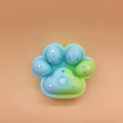 Blue & Green Cat Paw Squishy - squishy - Yumi Squishy