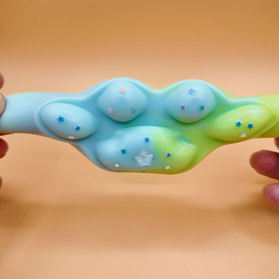 Blue & Green Cat Paw Squishy - Yumi Squishy