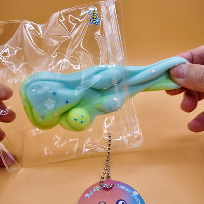 Blue & Green Cat Paw Squishy - Yumi Squishy