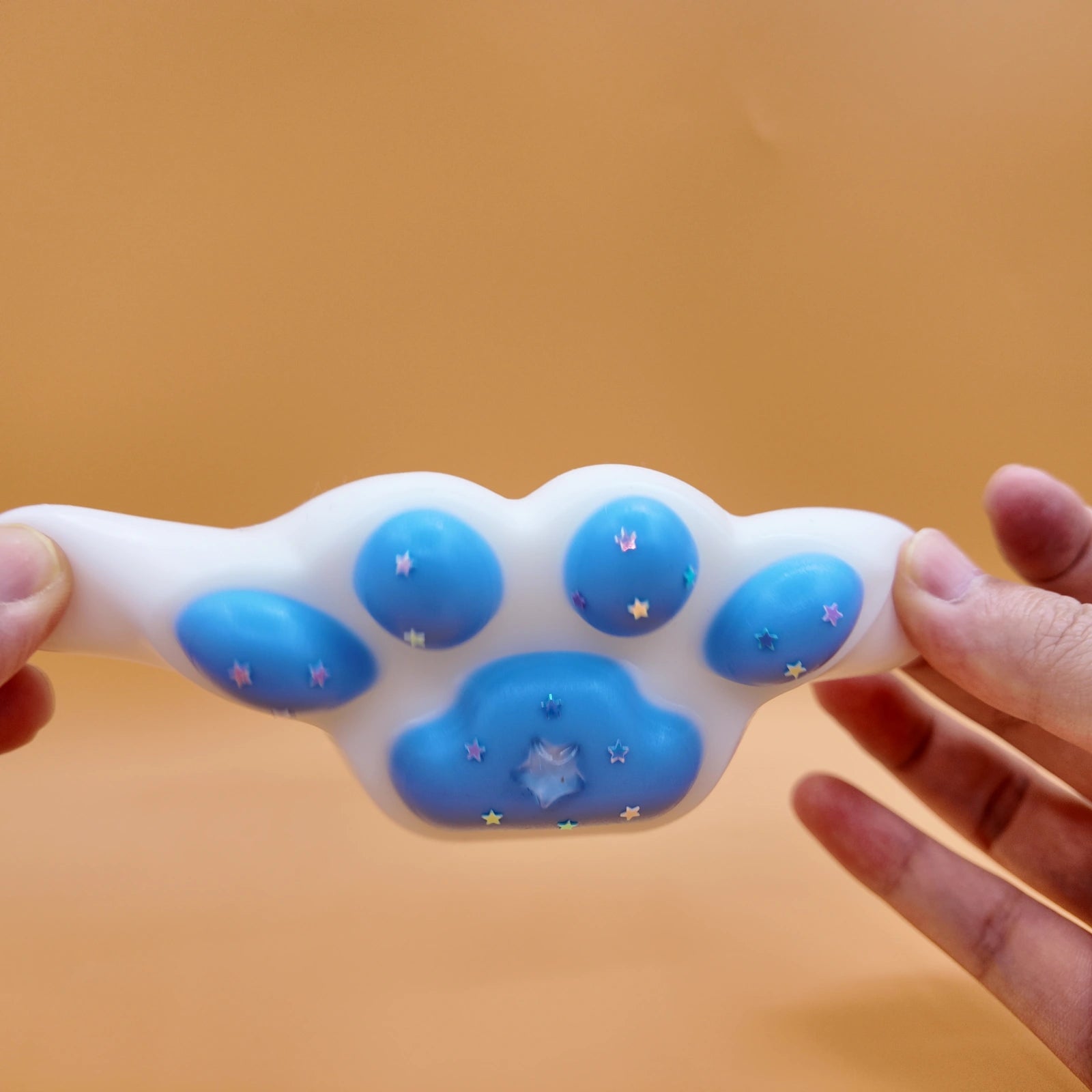 Blue & White Cat Paw Squishy - squishy - Yumi Squishy