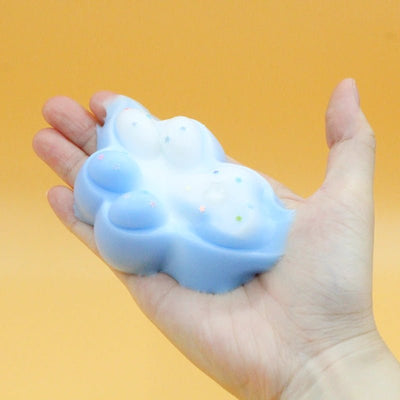 Blue & White Cat Paw Squishy - squishy - Yumi Squishy