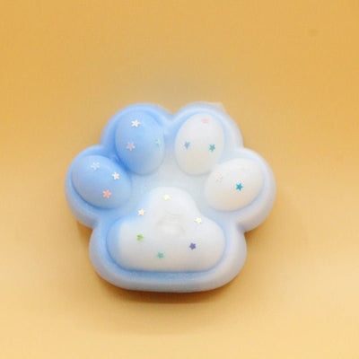 Blue & White Cat Paw Squishy - squishy - Yumi Squishy