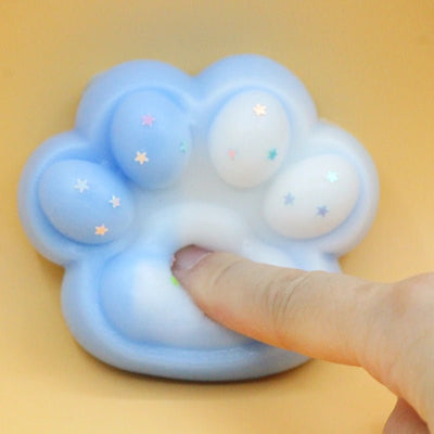 Blue & White Cat Paw Squishy - squishy - Yumi Squishy