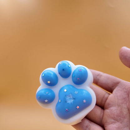 Blue & White Cat Paw Squishy - squishy - Yumi Squishy