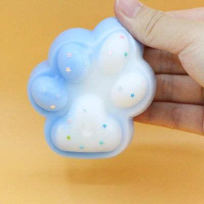 Blue & White Cat Paw Squishy - squishy - Yumi Squishy