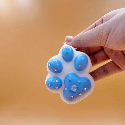 Blue & White Cat Paw Squishy - squishy - Yumi Squishy