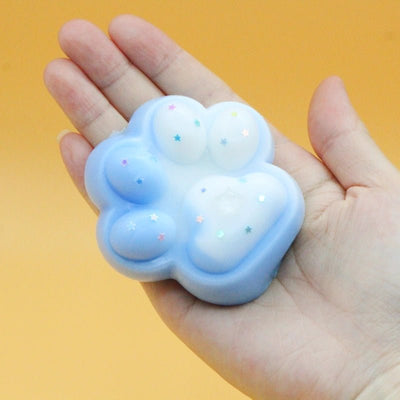 Blue & White Cat Paw Squishy - squishy - Yumi Squishy