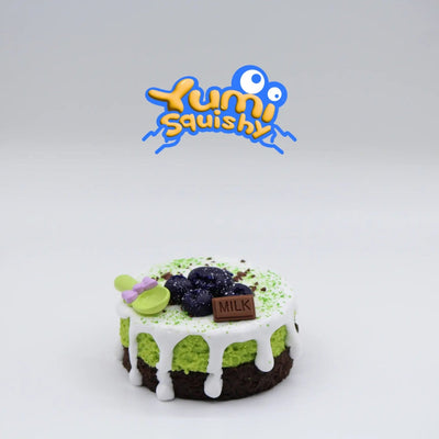 Blueberry Matcha Cake - squishy - Yumi Squishy