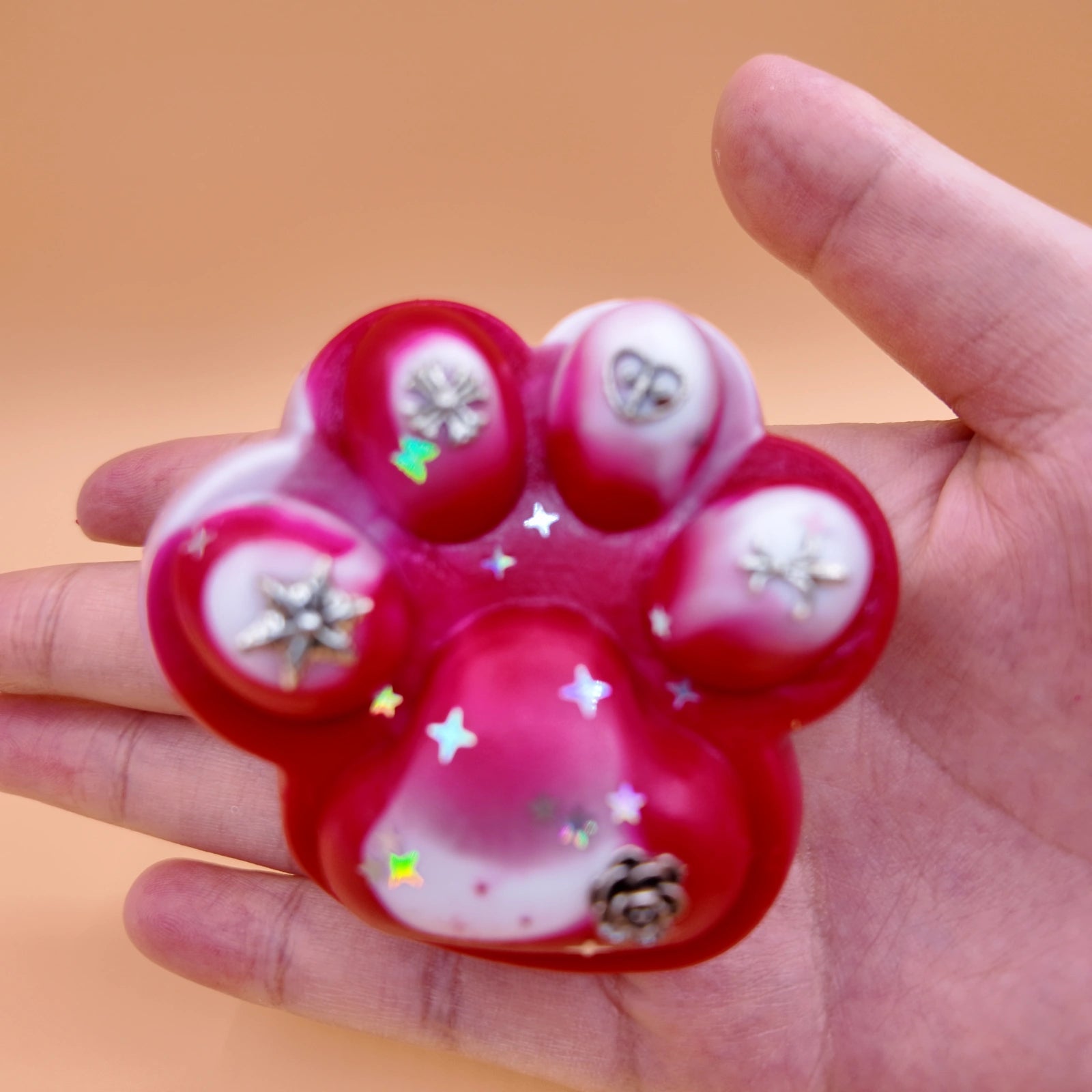 Cherry & Cream Cat Paw Squishy - squishy - Yumi Squishy