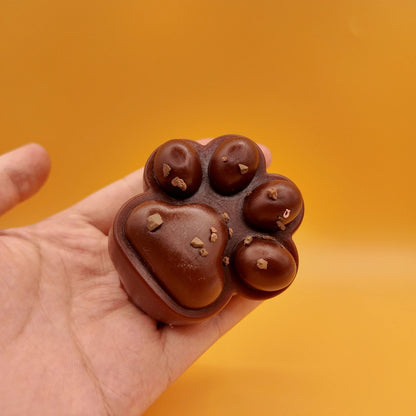 Chocolate Brown Cat Paw Squishy - squishy - Yumi Squishy