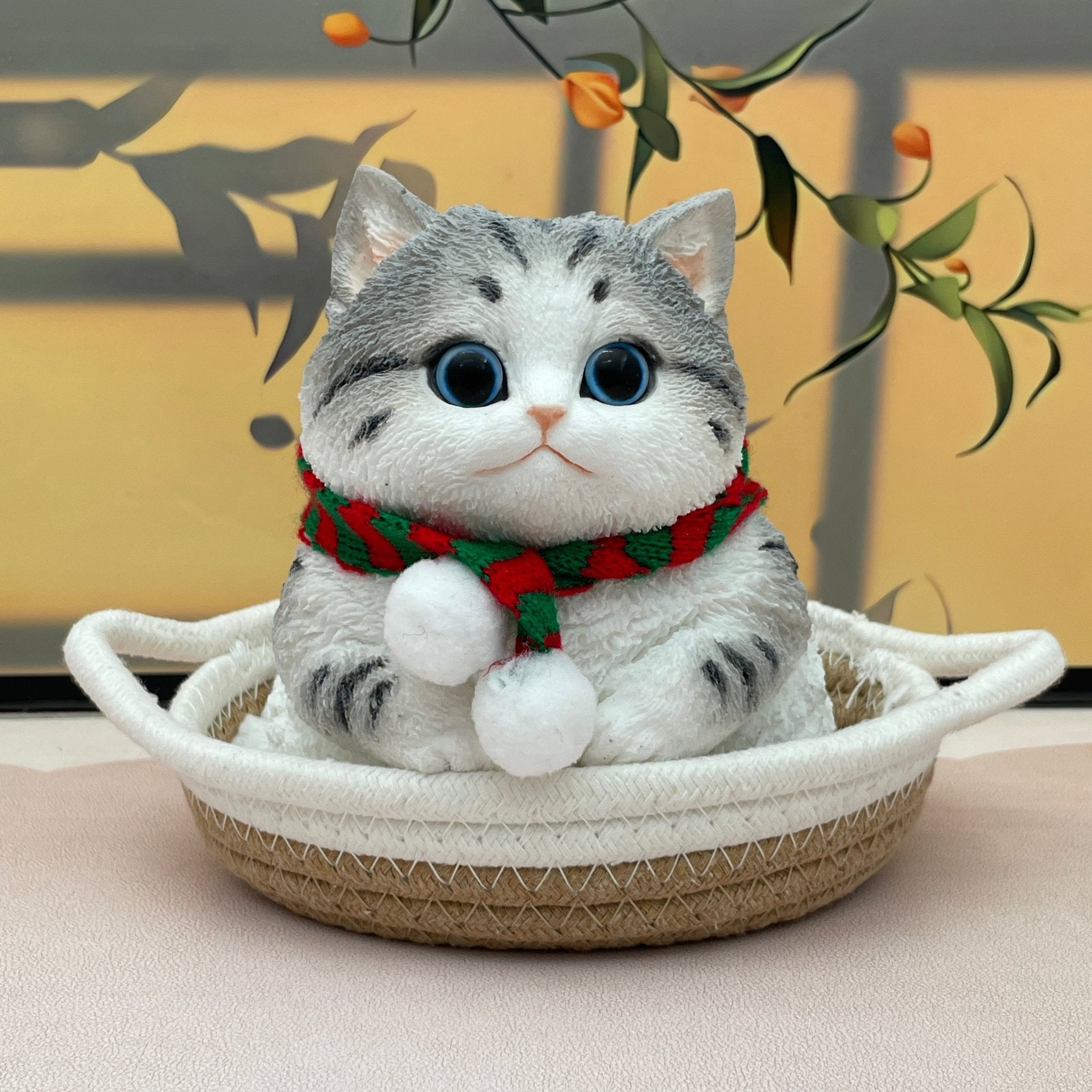 Christmas Tabby - Chubby Cat Squishy - squishy - Yumi Squishy