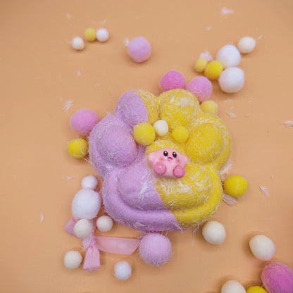 Extra Large Purple & Yellow Cat Paw Squishy (300g) - squishy - Yumi Squishy