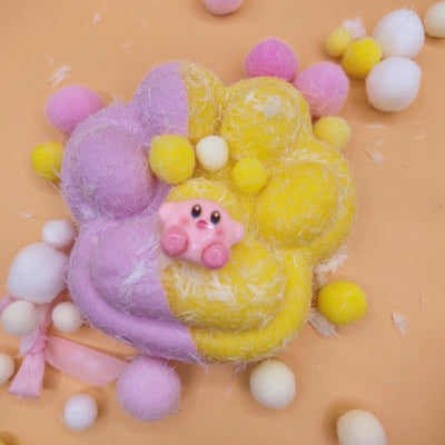Extra Large Purple & Yellow Cat Paw Squishy (300g) - Yumi Squishy
