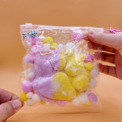 Extra Large Purple & Yellow Cat Paw Squishy (300g) - Yumi Squishy
