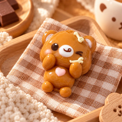 Hazelnut Chocolate Bear Squishy Toy