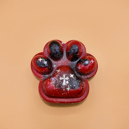 Gothic Glitter Star Red - Black Cross Cat Paw Squishy - squishy - Yumi Squishy
