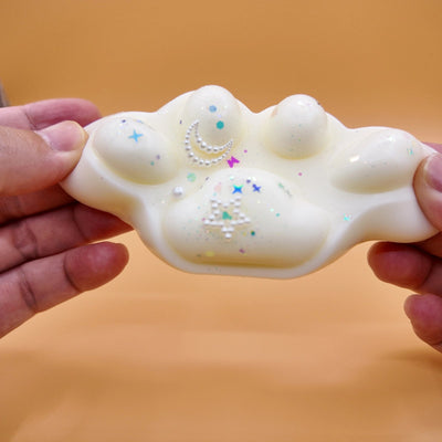 Ivory & Cream Cat Paw Squishy - Yumi Squishy