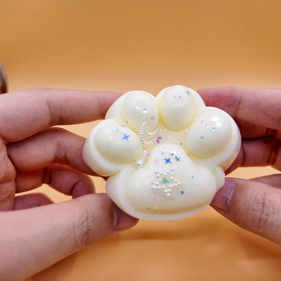 Ivory & Cream Cat Paw Squishy - Yumi Squishy