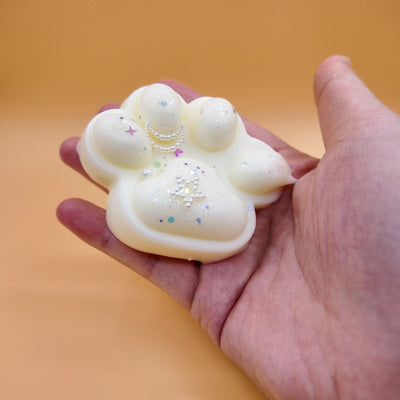 Ivory & Cream Cat Paw Squishy - Yumi Squishy