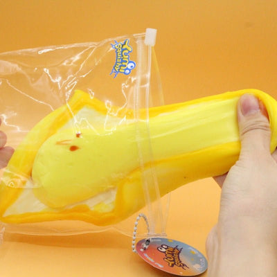 Jumbo Banana Toast Squishy - Yumi Squishy
