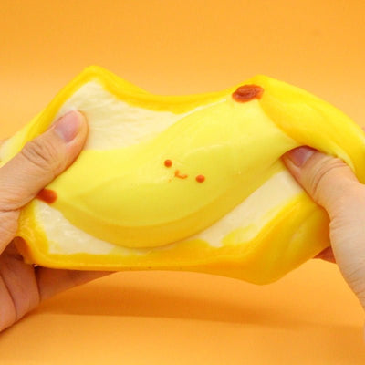 Jumbo Banana Toast Squishy - Yumi Squishy