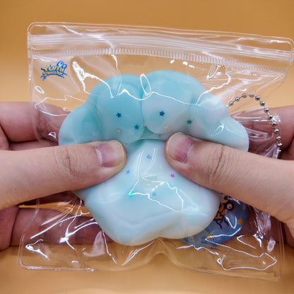 Light Blue Cat Paw Squishy - squishy - Yumi Squishy