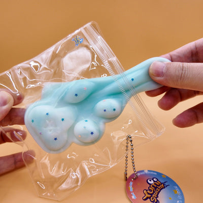 Light Blue Cat Paw Squishy - Yumi Squishy