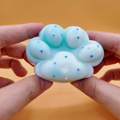 Light Blue Cat Paw Squishy - Yumi Squishy