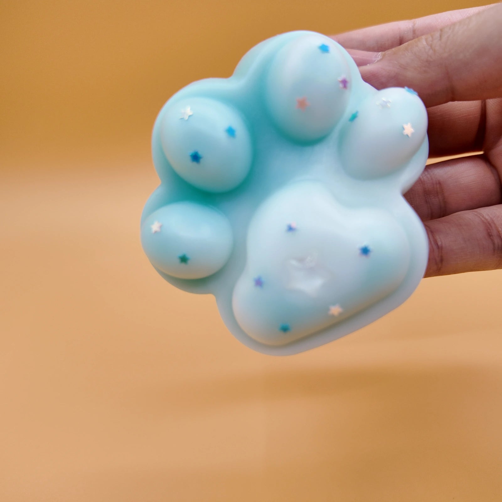 Light Blue Cat Paw Squishy - squishy - Yumi Squishy