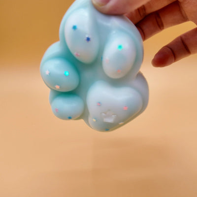 Light Blue Cat Paw Squishy - Yumi Squishy