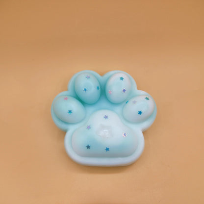 Light Blue Cat Paw Squishy - squishy - Yumi Squishy