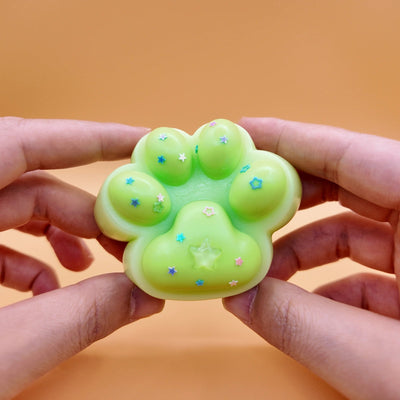 Mint & Cream Cat Paw Squishy - Yumi Squishy