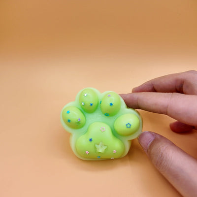 Mint & Cream Cat Paw Squishy - Yumi Squishy