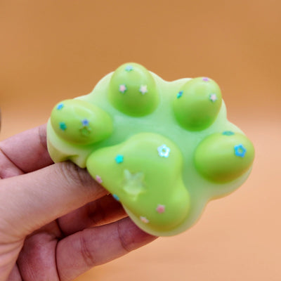 Mint & Cream Cat Paw Squishy - Yumi Squishy