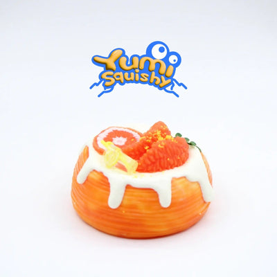 Orange Mille Crepe Cake - Yumi Squishy