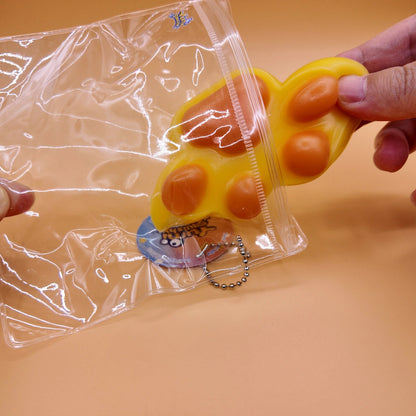 Orange & Yellow Cat Paw Squishy - squishy - Yumi Squishy