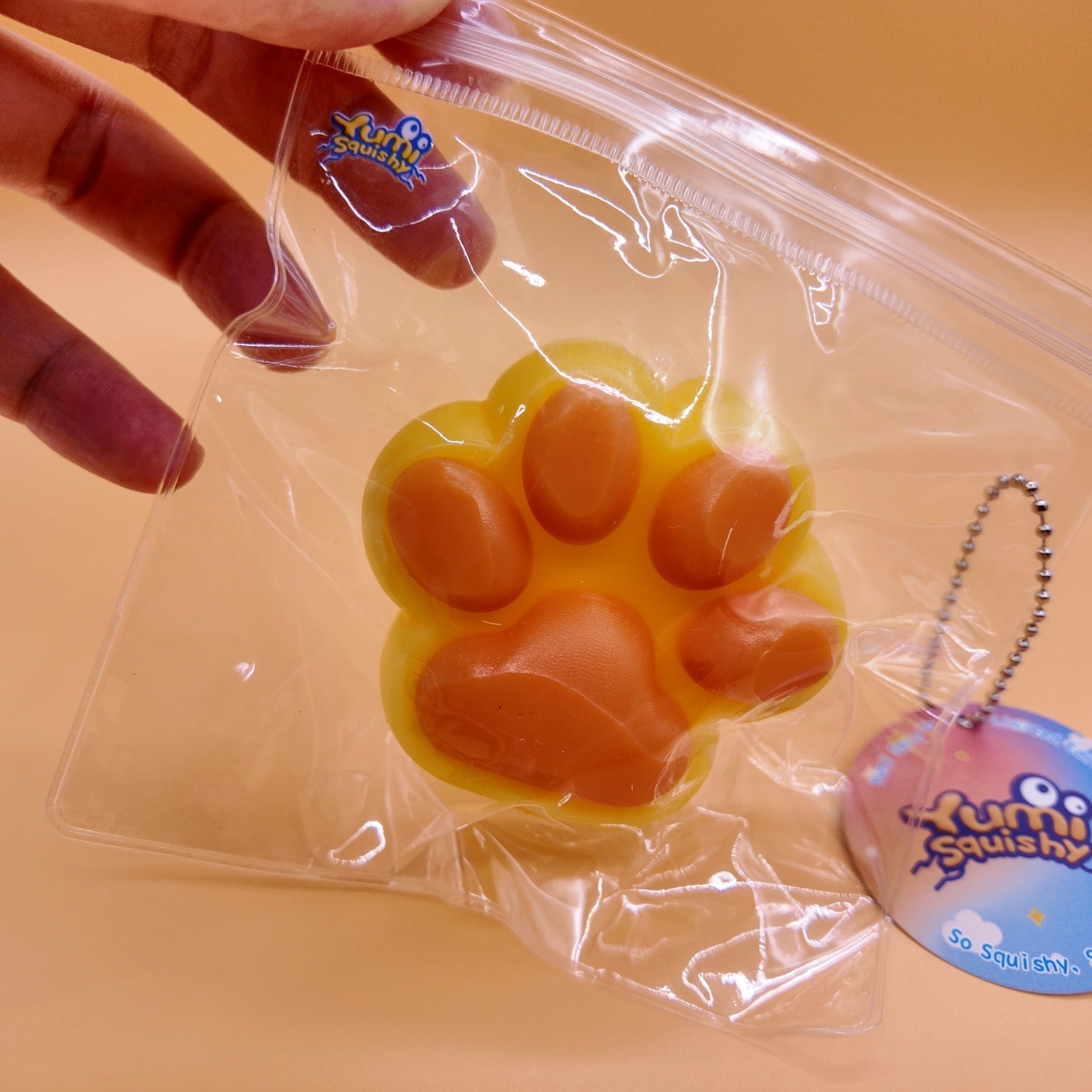 Orange & Yellow Cat Paw Squishy - squishy - Yumi Squishy