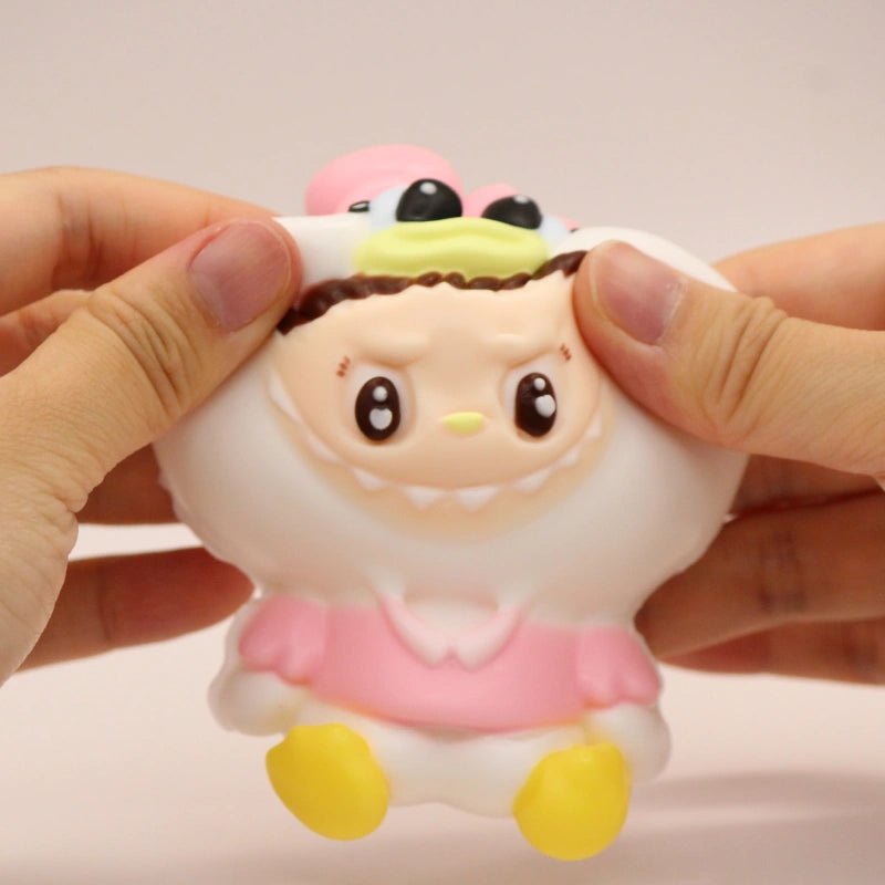 Pink Duck Labubu Squishy - squishy - Yumi Squishy