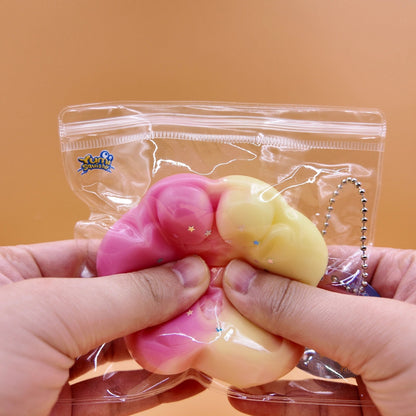 Pink & Yellow Cat Paw Squishy - squishy - Yumi Squishy