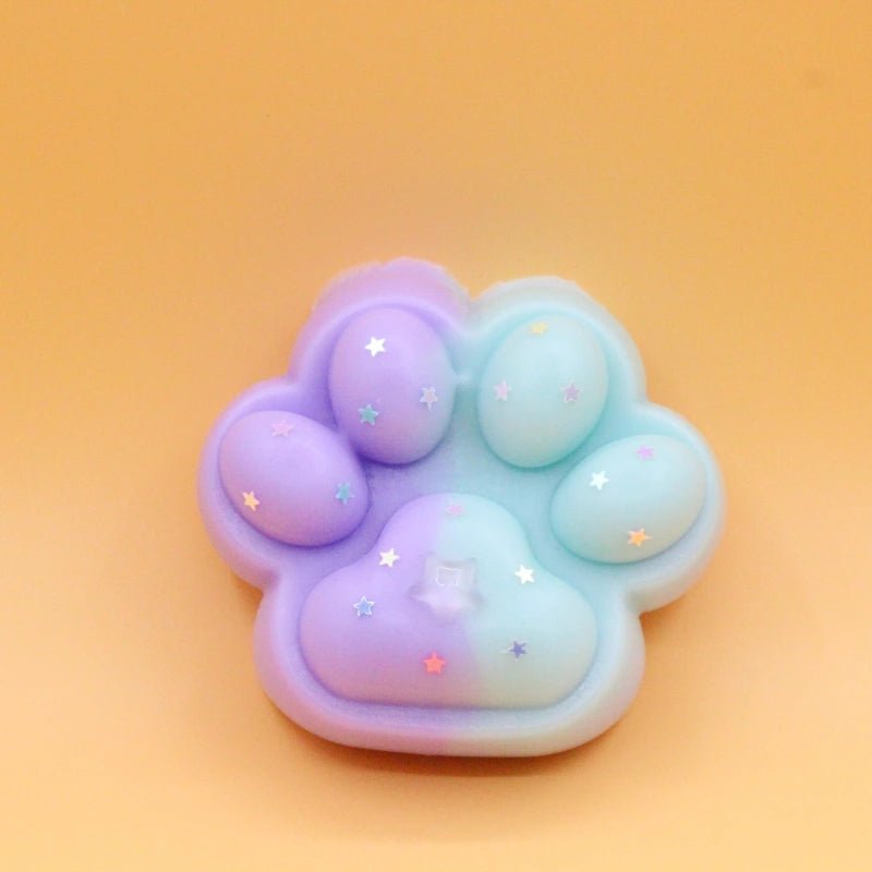 Purple & Blue Cat Paw Squishy - squishy - Yumi Squishy