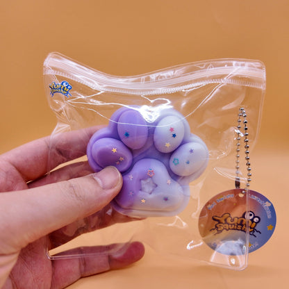 Purple & White Gradient Cat Paw Squishy - squishy - Yumi Squishy