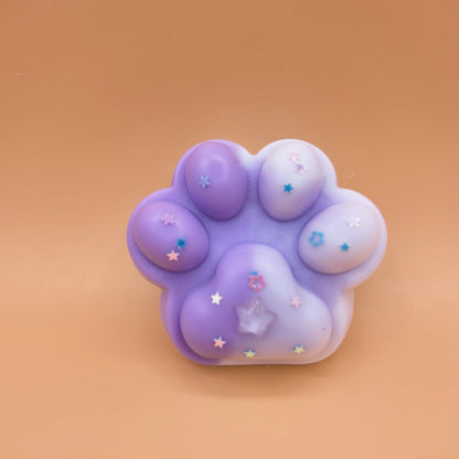 Purple & White Gradient Cat Paw Squishy - squishy - Yumi Squishy