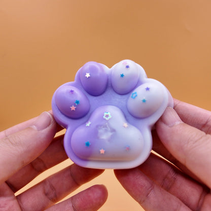 Purple & White Gradient Cat Paw Squishy - squishy - Yumi Squishy
