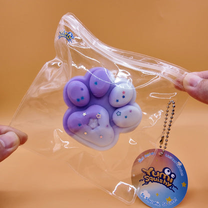 Purple & White Gradient Cat Paw Squishy - squishy - Yumi Squishy
