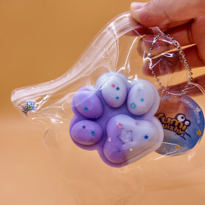 Purple & White Gradient Cat Paw Squishy - squishy - Yumi Squishy