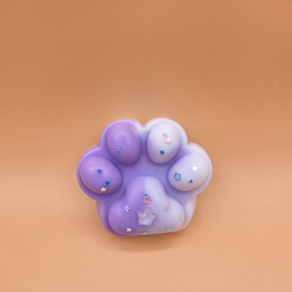 Purple & White Gradient Cat Paw Squishy - squishy - Yumi Squishy